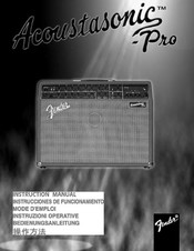 Fender Acoustasonic-Pro Instrucciones De Funcionamiento