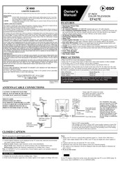 ESA EF427E El Manual Del Propietario