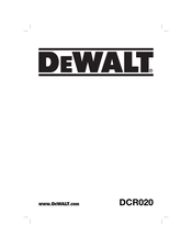 DeWalt DCR020 Traducido De Las Instrucciones Originales