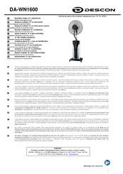 Descon DA-WN1600 Manual De Instrucciones Con La Carta De Garantía