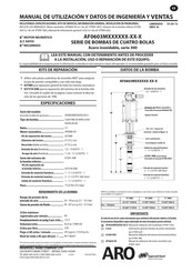 ARO AF0603M Serie Manual De Instrucciones