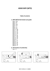 Adax WT2 Guía De Usuario