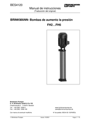 BRINKMANN PUMPS FH404A19 Manual De Instrucciones