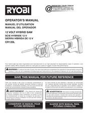 Ryobi CR120L Manual Del Operador