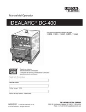 Lincoln Electric IDEALARC DC-400 Manual Del Operador