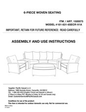 Pacific Casual 181-831-6SECR-V1A Instrucciones De Montaje Y Uso