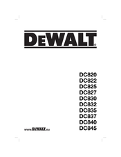 DeWalt DC820 Traducido De Las Instrucciones Originales