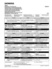 Siemens SIRIUS 3RA2210 Serie Instructivo