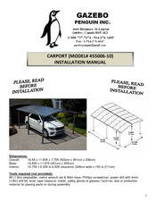 Gazebo Penguin 455006-10 Manual De Instrucciones