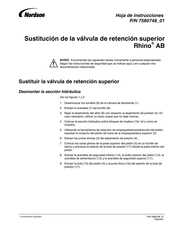 Nordson Rhino AB Hoja De Instrucciones