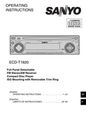 Sanyo ECD-T1820 Instrucciones De Operación