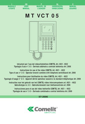 Comelit 4922 Manual Usuario