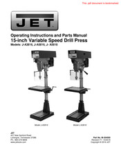 JET J-A5816 Manual De Instrucciones De Operación Y Piezas