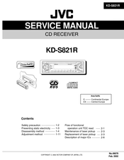 JVC KD-S821R Manual De Servicio