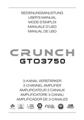 Crunch GTO3750 Manual De Uso