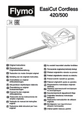 Flymo EasiCut Cordless 500 Traducción De Las Instrucciones De Empleo Originales
