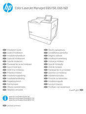 HP LaserJet Managed E65160 Guia De Instalacion