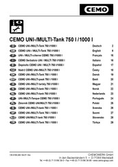 CEMO UNI-Tank 1000 l Manual Del Usuario