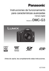 Panasonic Lumix DMC-G3 Instrucciones De Funcionamiento Para Características Avanzadas