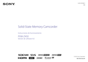 Sony PXW-Z450 Instrucciones De Funcionamiento