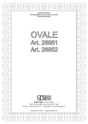 Gessi OVALE 26951 Manual De Instrucciones