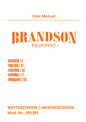 Brandson 305385 Manual Del Usuario