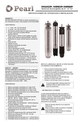 Pearl 6MWCP 100 Instrucciones De Operación E Instalación