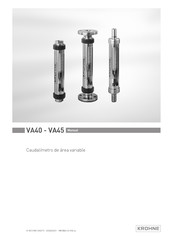 KROHNE VA45F Manual De Instrucciones