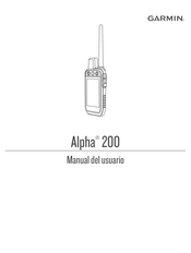 Garmin Alpha 200 Manual Del Usuario