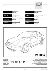 Hella VW BORA Manual Del Usuario