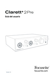 Focusrite Clarett 2 Pre USB Guia Del Usuario