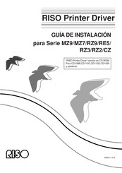 Riso RZ9 Serie Guia De Instalacion