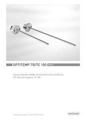 KROHNE OPTITEMP TR 100 Manual Del Usuario