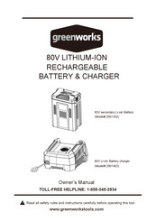GreenWorks 2901402 Manual Del Propietário