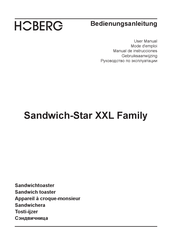 Hoberg Sandwich-Star XXL Family Manual De Instrucciones