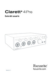 Focusrite Clarett 4 Pre Guia Del Usuario