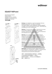 Wöhner EQUES 185 Power Manual Del Usuario