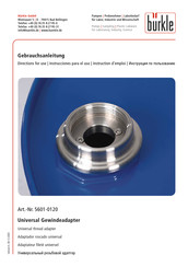 Bürkle 0120 Instrucciones Para El Uso