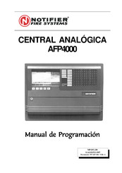 Notifier AFP4000 Manual De Programación