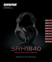 Shure SRH1840 Manual De Instrucciones