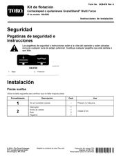 Toro GrandStand Multi Force Instrucciones De Instalación