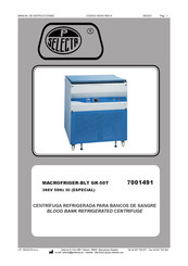 J.P. SELECTA MACROFRIGER-BLT GR-50T Manual De Instrucciones