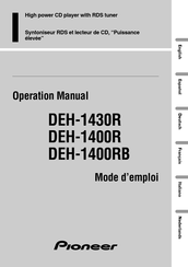 Pioneer DEH-1400RB Manual De Instrucciones