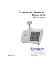 Advanced Instruments 4250 Guia Del Usuario