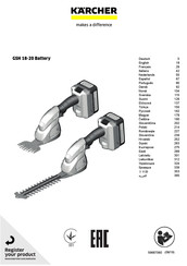 Kärcher GSH 18-20 Battery Manual De Instrucciones