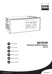 GYS BATIUM 25/24 Manual De Instrucciones