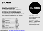 Sharp EL-2910R Manual De Manejo