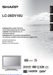 Sharp LC-26DV10U Manual De Operación