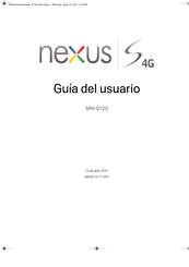 Samsung Nexus SPH-D720 Guia Del Usuario