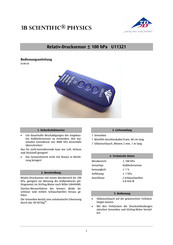 3B SCIENTIFIC PHYSICS U11321 Istrucciones De Uso